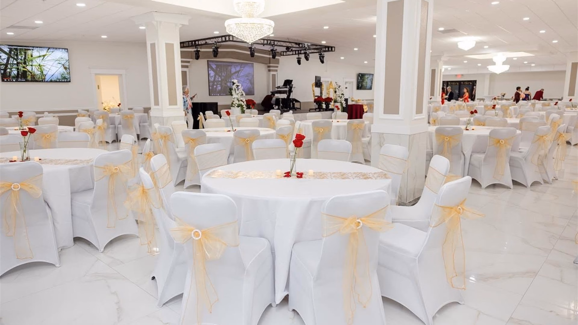 The grand ballroom inside M and N Event Hall
